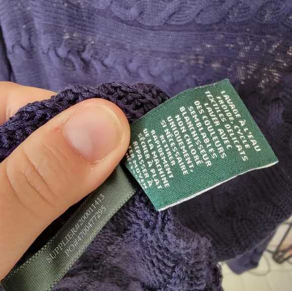 Ralph Lauren Women's Chunky Knit Lightweight Sweater Relaxed Fit Size L - Picture 7 of 8